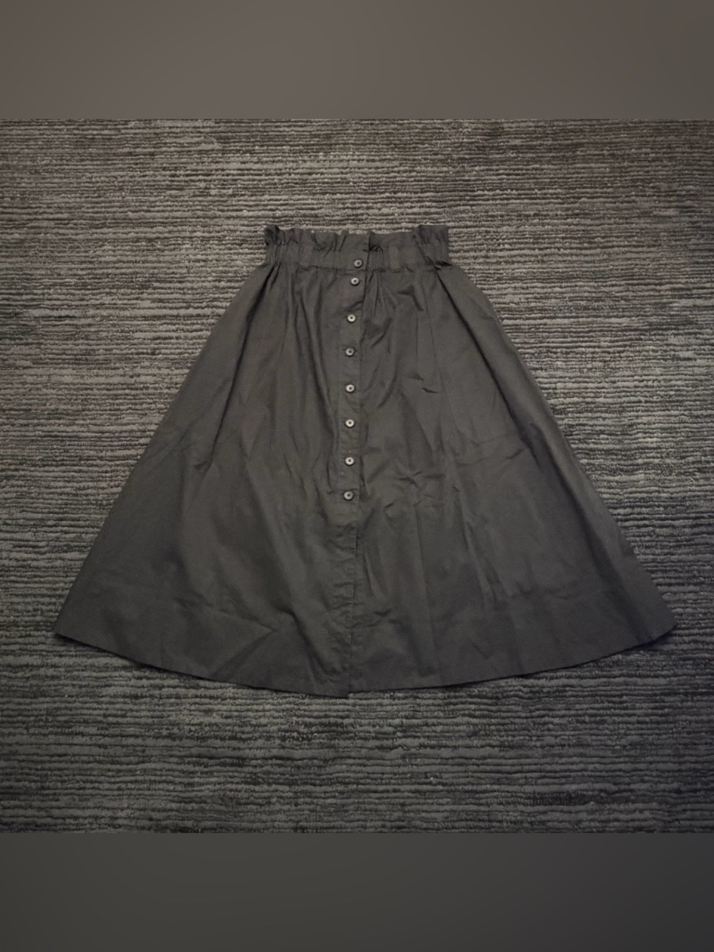 Everlane The Easy Button Front Side Slit Midi Skirt with Pockets